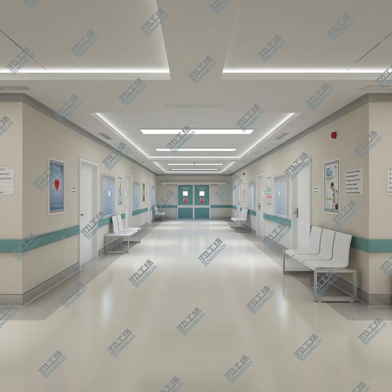 images/goods_img/2021040232/3D Photorealistic Hospital Hallway Corridor-2 model/1.jpg